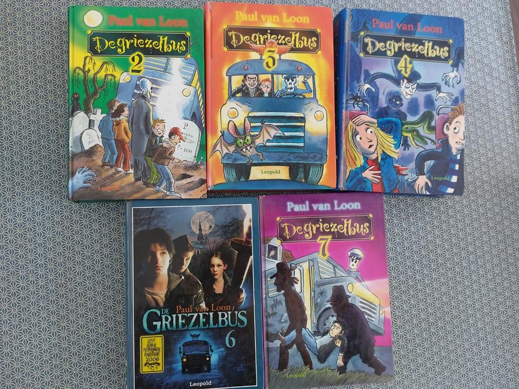 De Griezelbus boekenreeks van Paul van Loon (5 boeken), Boeken, Ophalen, Gelezen, Paul van Loon, Fictie