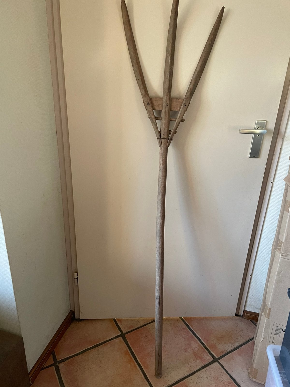 antieke hooivork, Ophalen of Verzenden