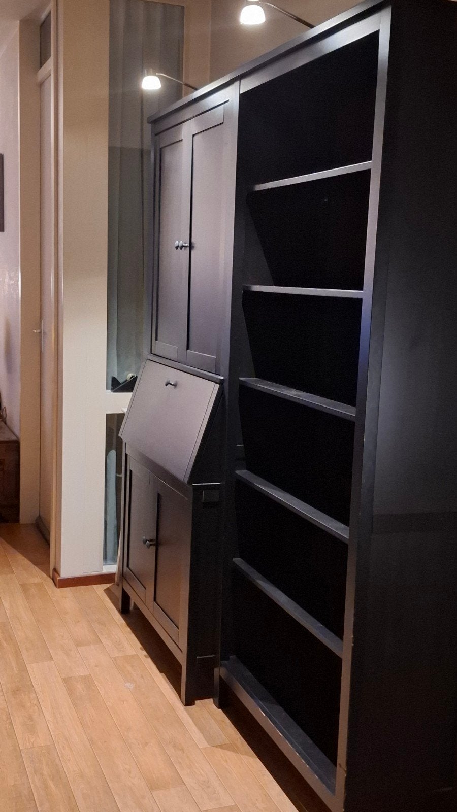 Ikea Hemnes Boekenkast en Bureaukast
