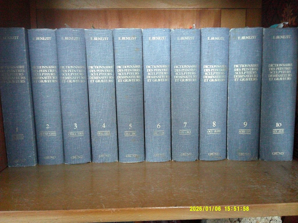 *BENEZIT -DE internationale kunstlexicon-10delig -Als nieuw, Boeken, Ophalen of Verzenden, Zo goed als nieuw