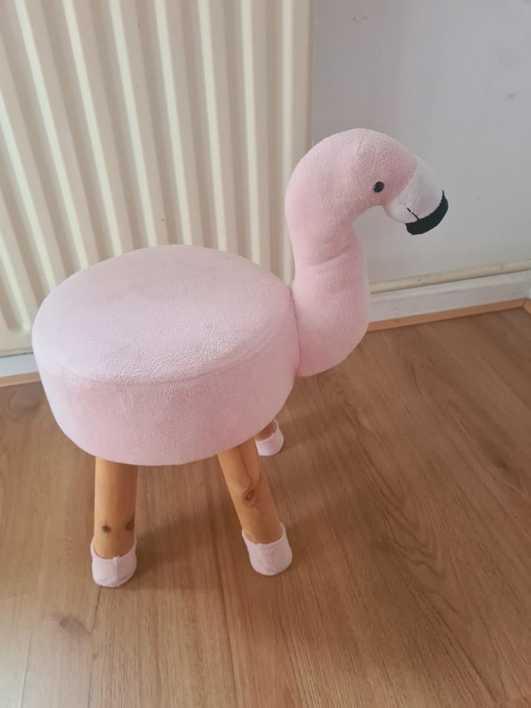 Leuk flamingo krukje voor de kinderkamer, Ophalen, Gebruikt, Hout