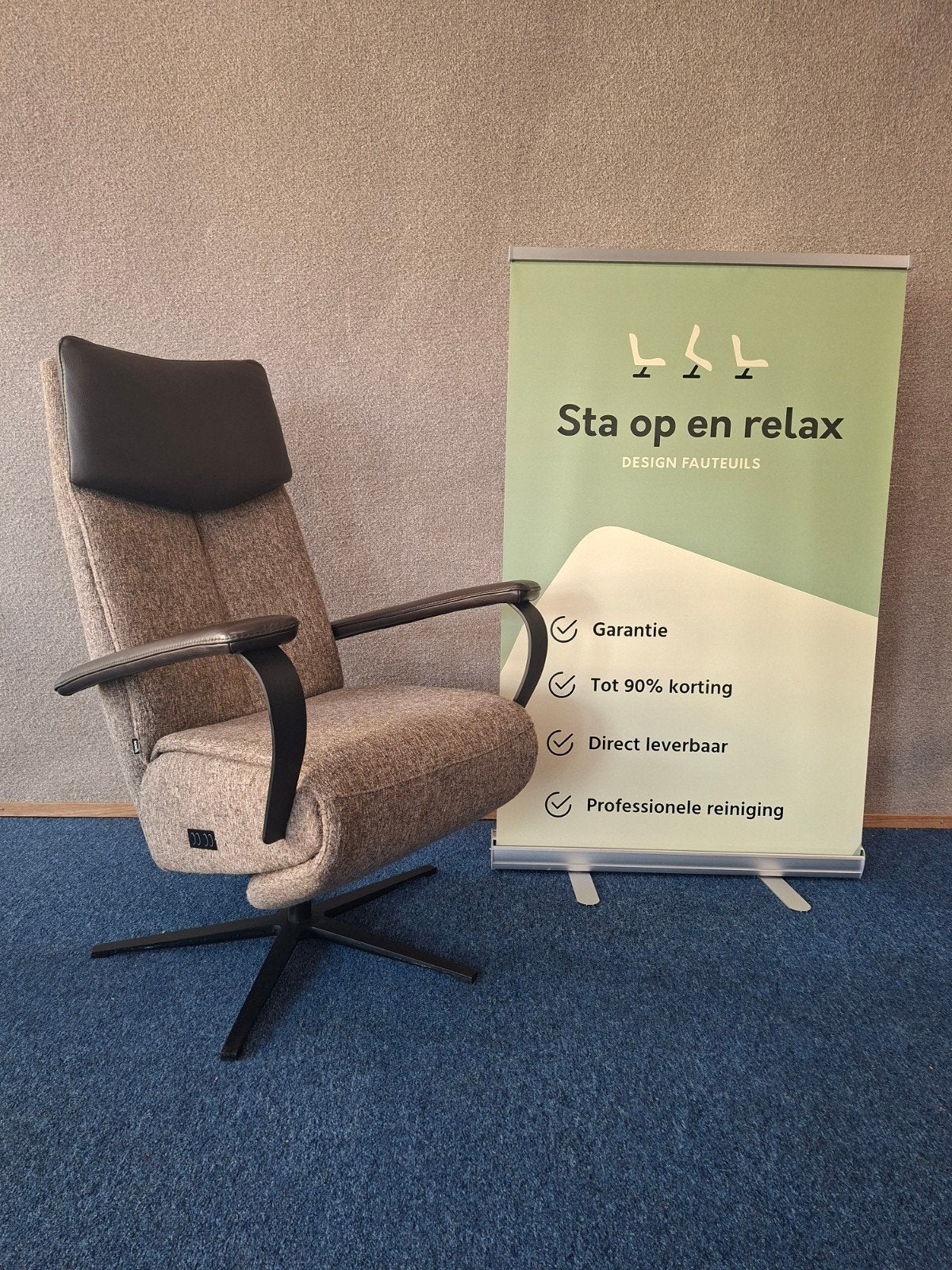 Elektrische relax fauteuil Montel als nieuw op accu 🔋, Ophalen of Verzenden, Zo goed als nieuw, Staopenrelax@gmail.com, Sta-op-en-relax