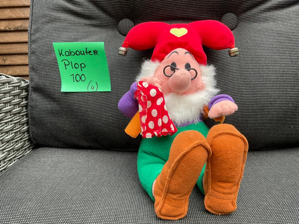 Zgan, niet kapot, Kabouter Plop knuffel Studio 100, Ophalen, Overige figuren, Zo goed als nieuw, Beeldje of Figuurtje