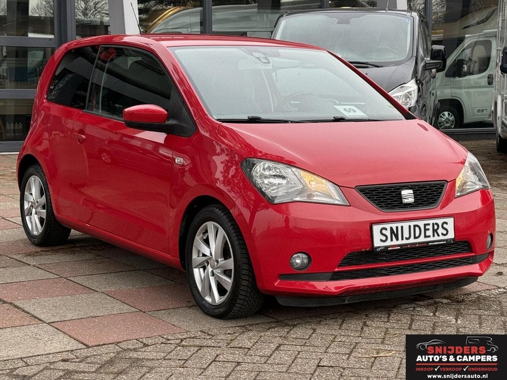 Seat Mii 1.0 Style Sport PDC Cruise prima onderhouden, Voorwielaandrijving, Stof, Gebruikt, Zwart