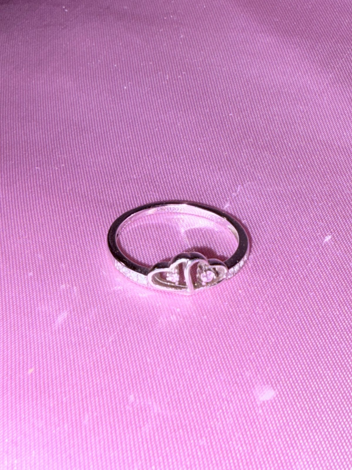 Gnocce S925 ring met lichtroze steentjes, maat 58, Sieraden, Tassen en Uiterlijk, Gebruikt, 20 of groter, Ophalen of Verzenden