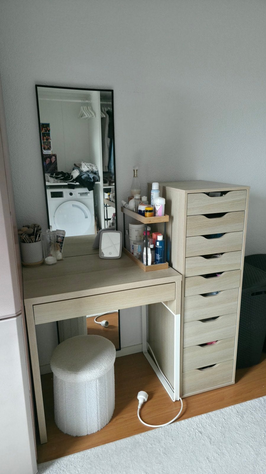 IKEA Micke bureau en Alex ladeblok - kaptafel set, Ophalen, Gebruikt