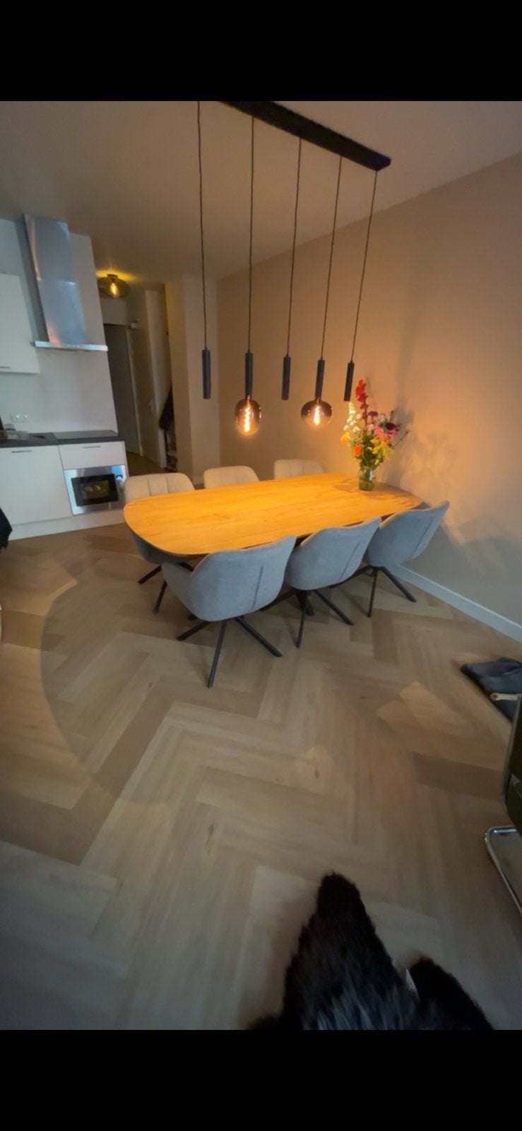 Foto 3 van Draaibare eetkamerstoelen met spinpoot