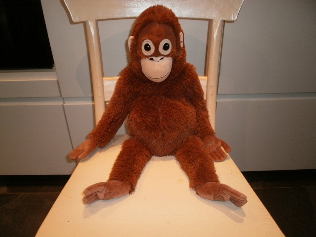 Ikea aap djungelskog Schattige pluche orang-oetan 60 cm, IKEA, Nieuw, Ophalen of Verzenden, Middelgroot (20 tot 80 cm)