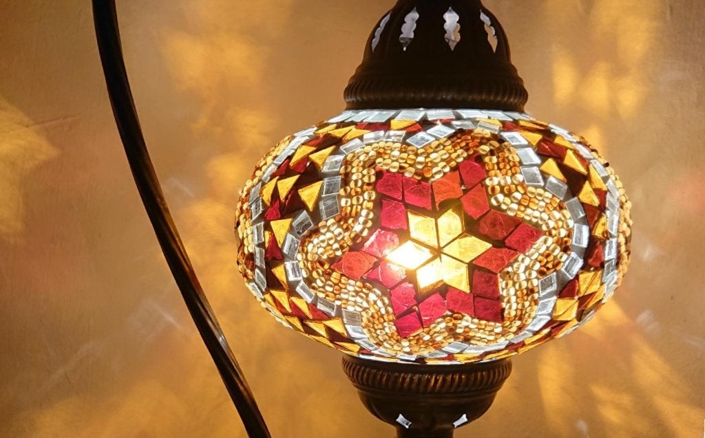 Diverse Oosterse Marokkaanse Turkse hanglamp glasmozaiek, Oosters Arabisch 1001nacht Boho Ibiza Marrakech Marokkaans Turks, E14 (klein)