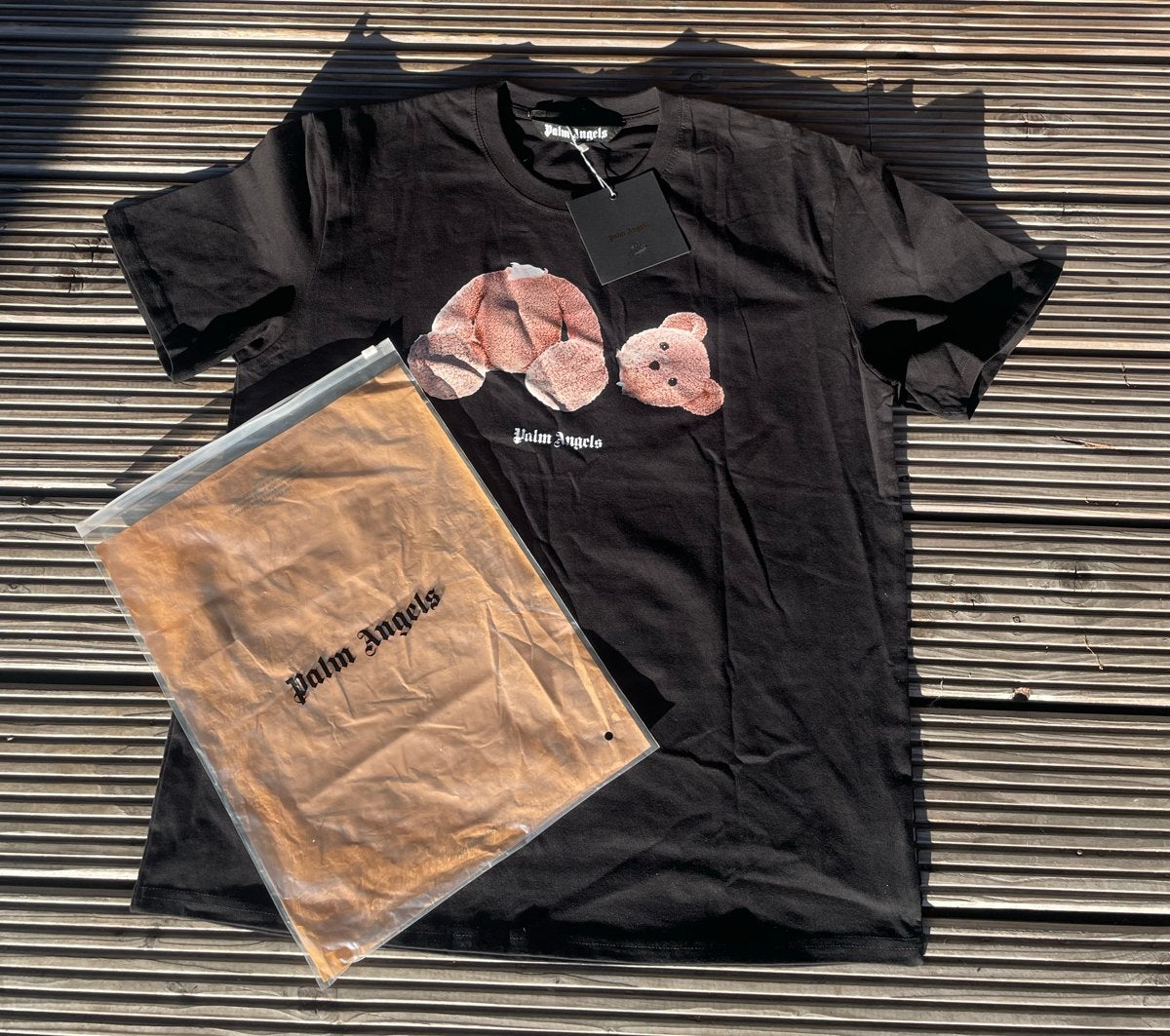 Palm Angels T-shirt, Palm Angels, Maat 52/54 (L), Zwart, Nieuw