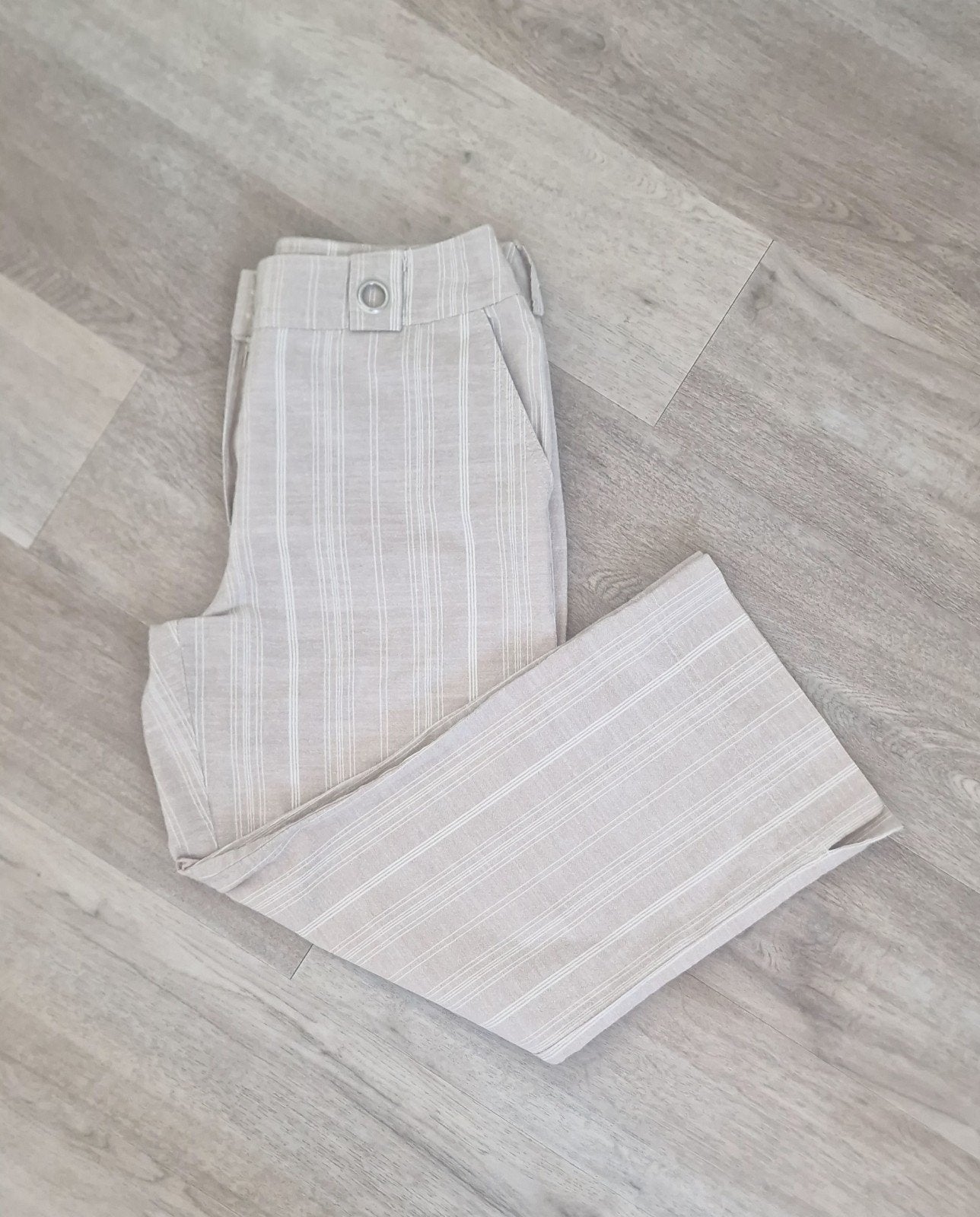 Miss Etam Driekwart Broek - Zomerse katoenen Broek, Beige, Ophalen of Verzenden, Zo goed als nieuw, Driekwart