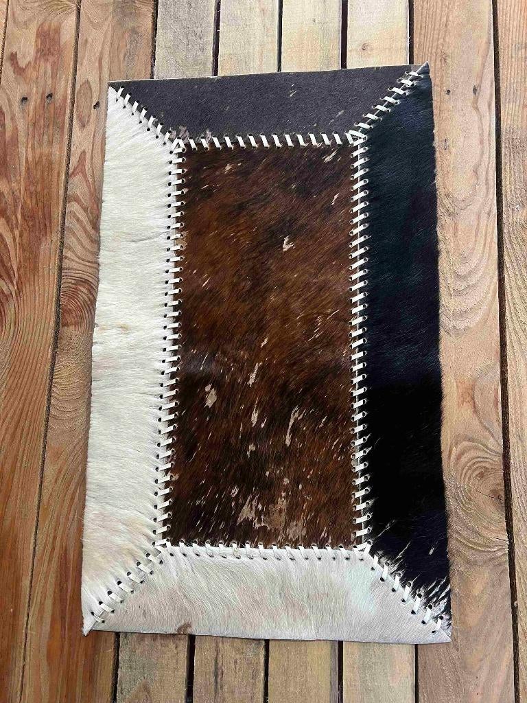 Patchwork koeienhuid tafelloper  59/36 cm