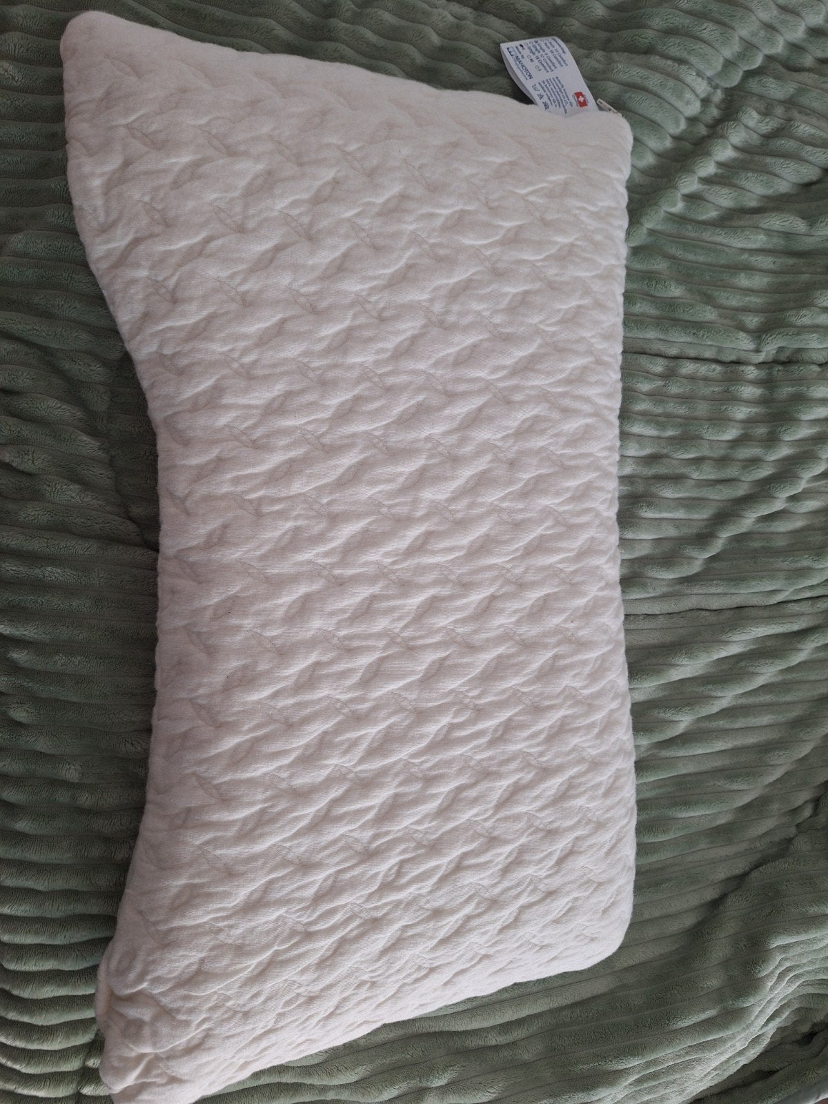 Mahoton hoofdkussen 40x60x9cm soft zgan, Ophalen of Verzenden, Zo goed als nieuw, Wit, Kussen