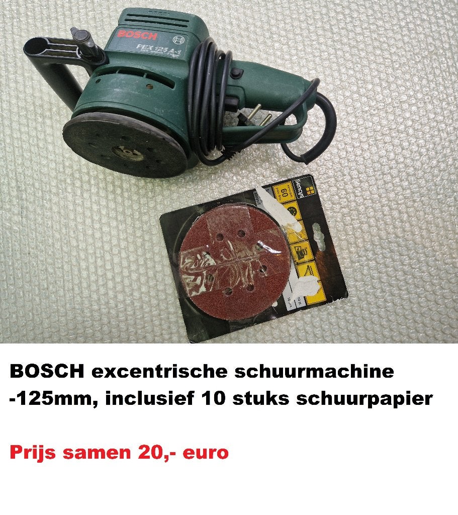 Bosch excentrische schuurmachine, 20 euro, Doe-het-zelf en Verbouw, Gereedschap | Schuurmachines, Ophalen of Verzenden, Gebruikt
