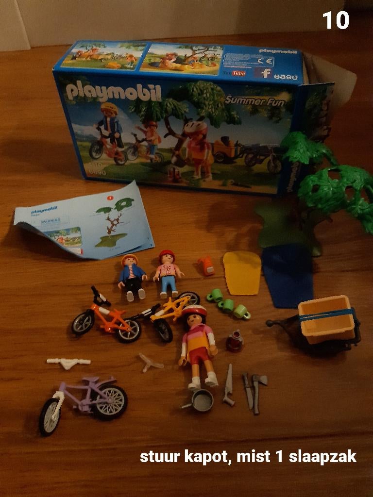 Playmobil 6890 Summer Fun Mountainbiketocht met bolderwagen, Kinderen en Baby's, Speelgoed | Playmobil, Ophalen of Verzenden, Zo goed als nieuw