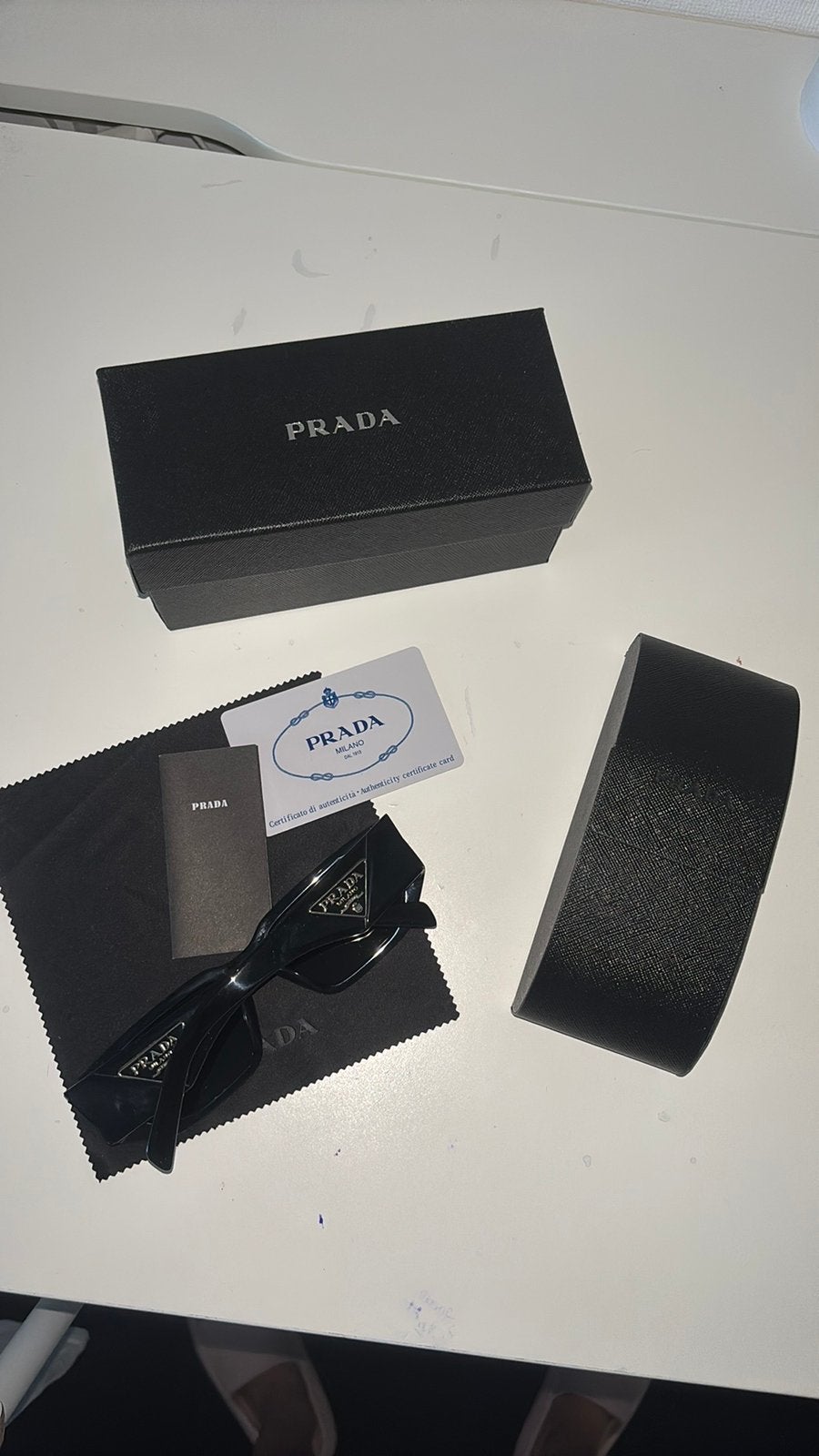 Prada bril, Verzenden, Zo goed als nieuw, Zwart
