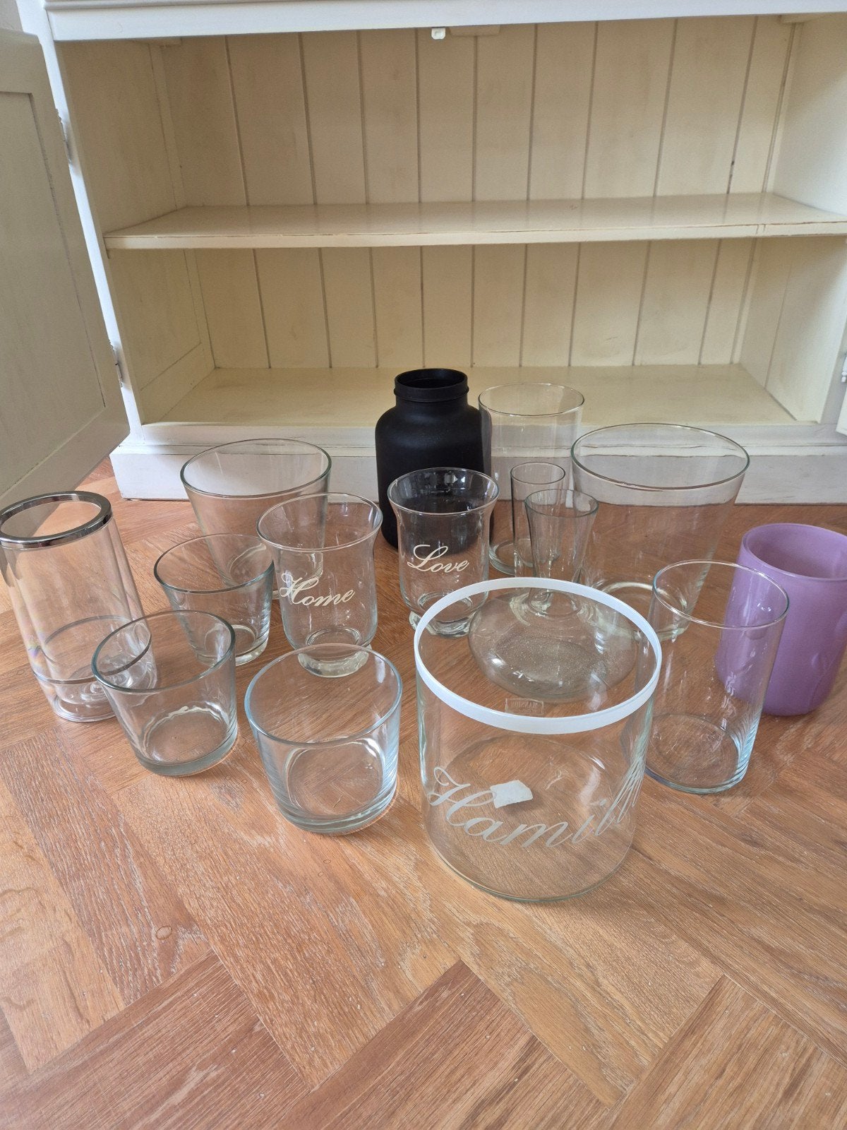 Diverse glazen vazen alles gratis! Wel alles meenemen., Ophalen, Gebruikt, Glas, Meerkleurig