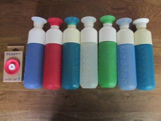 Dopper drinkflessen 7X en 1sport cap., Ophalen of Verzenden, Zo goed als nieuw
