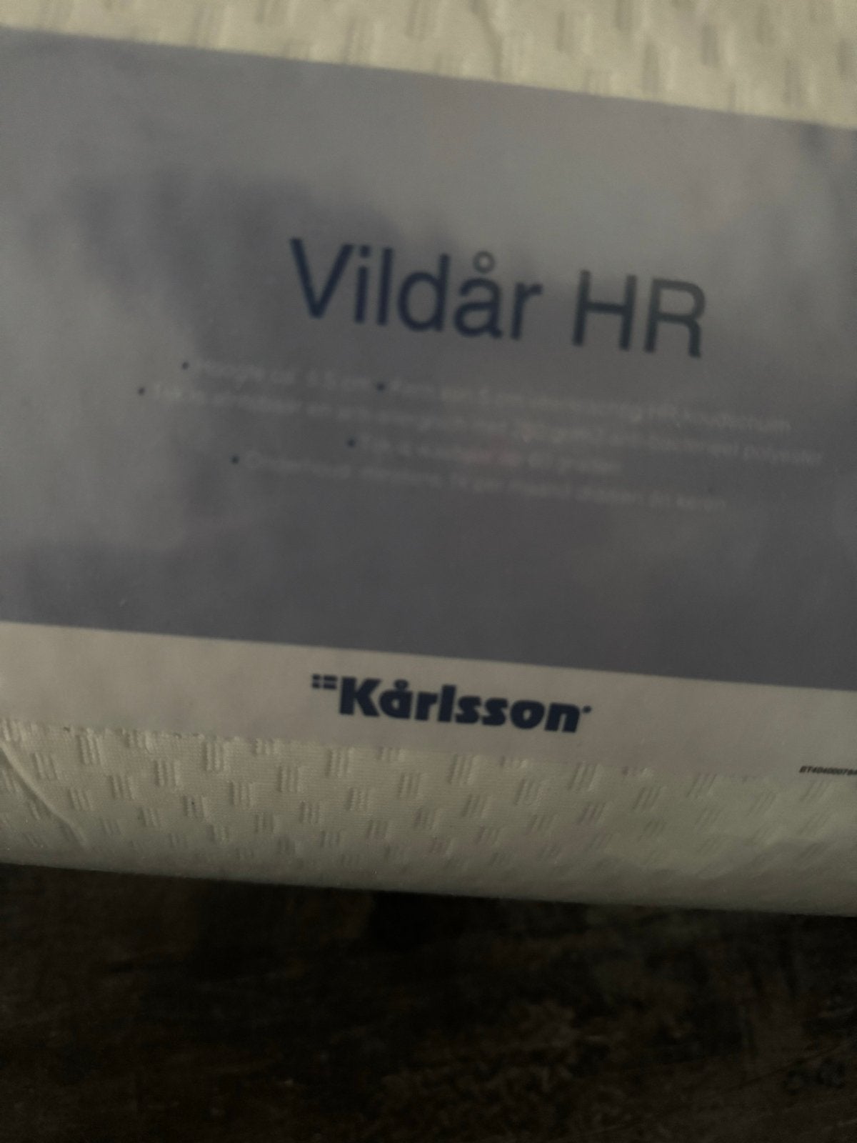Karlsson Vildar HR Topper - Nieuw in verpakking (140x200), Ophalen, 140 cm, Matras, 200 cm