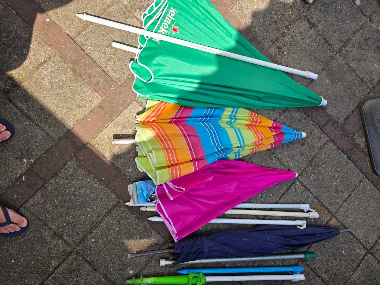 parasol, Ophalen of Verzenden, 1 tot 2 meter, Strandparasol