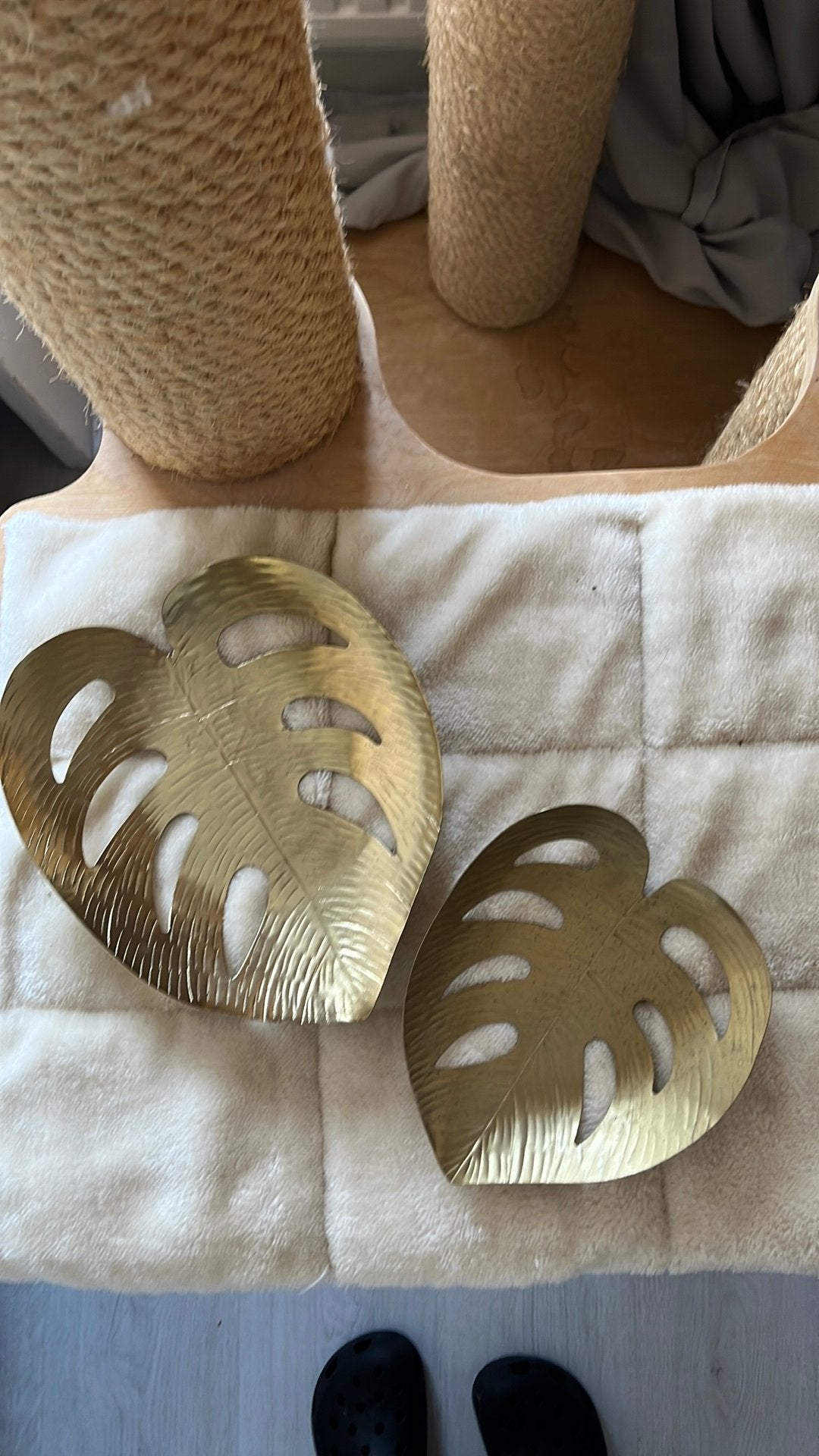 Sissy Boy monstera bladeren metaal goud, Ophalen of Verzenden