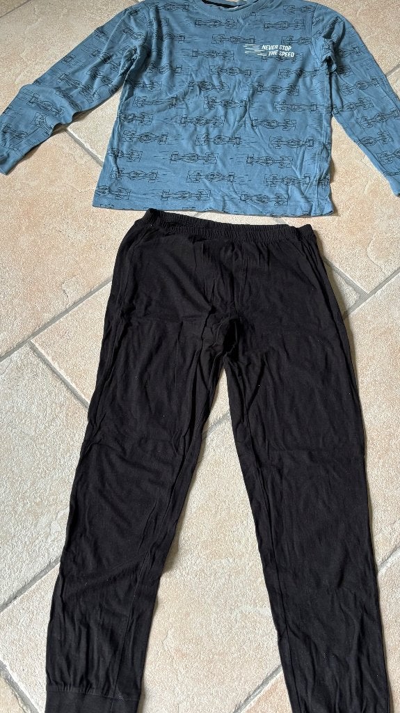 Lange pyjama maat 158/164 zgan, Ophalen of Verzenden, Zo goed als nieuw, Jongen of Meisje, Nacht- of Onderkleding