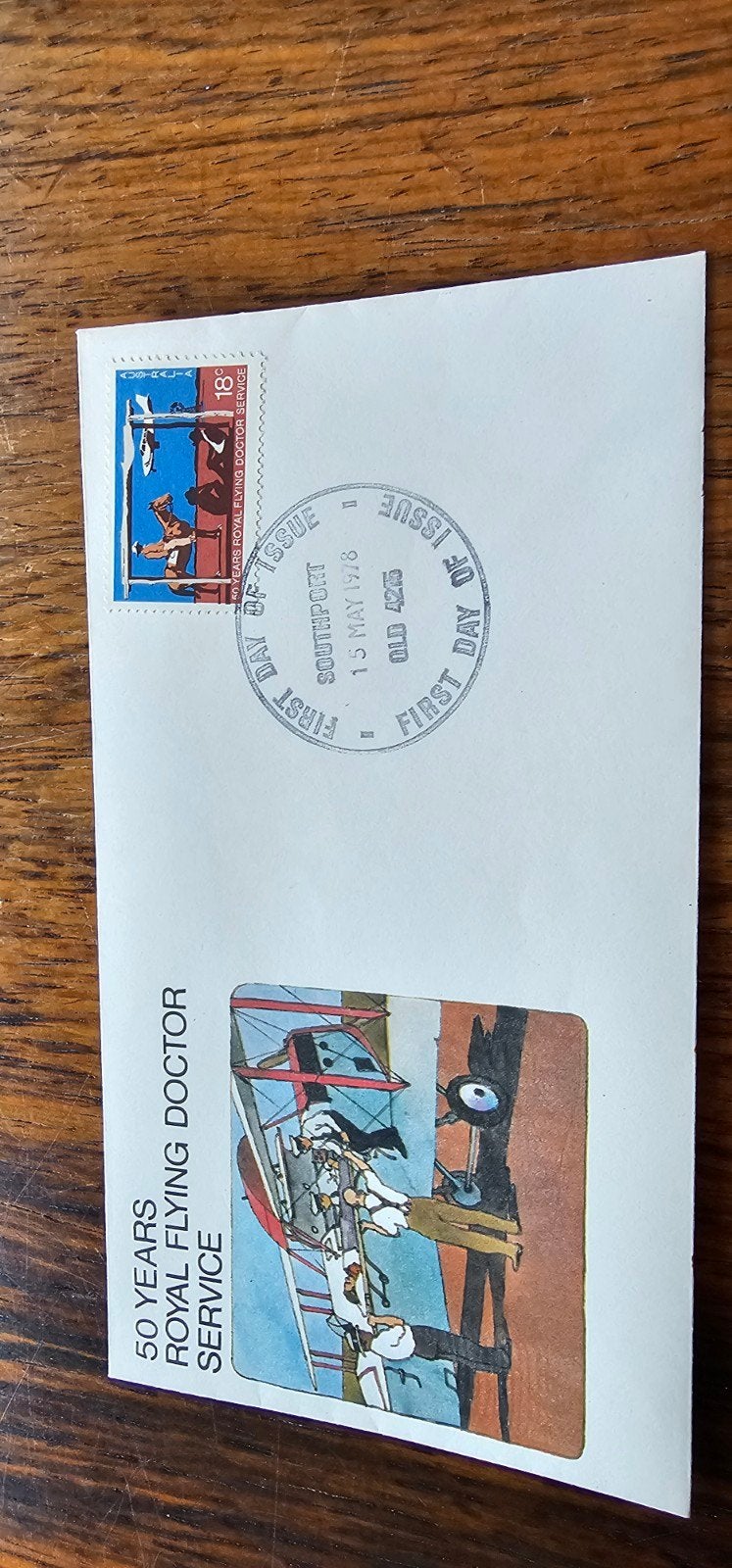 FDC Australië 1978 - 50 Jaar Royal Flying Doctor Service, Verzenden