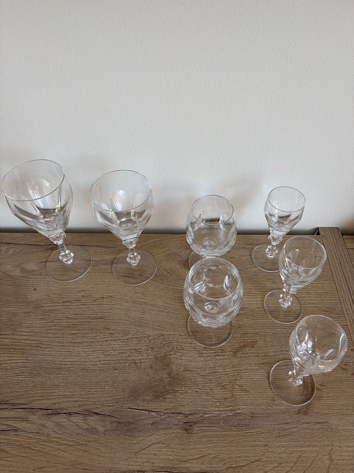 Vintage kristallen glazen Cristal d’Arques, Ophalen of Verzenden