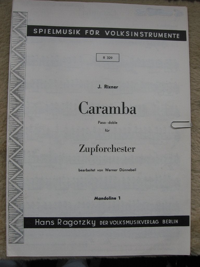 Rixner - Caramba, Gebruikt, Banjo of Mandoline, Ophalen of Verzenden, Artiest of Componist