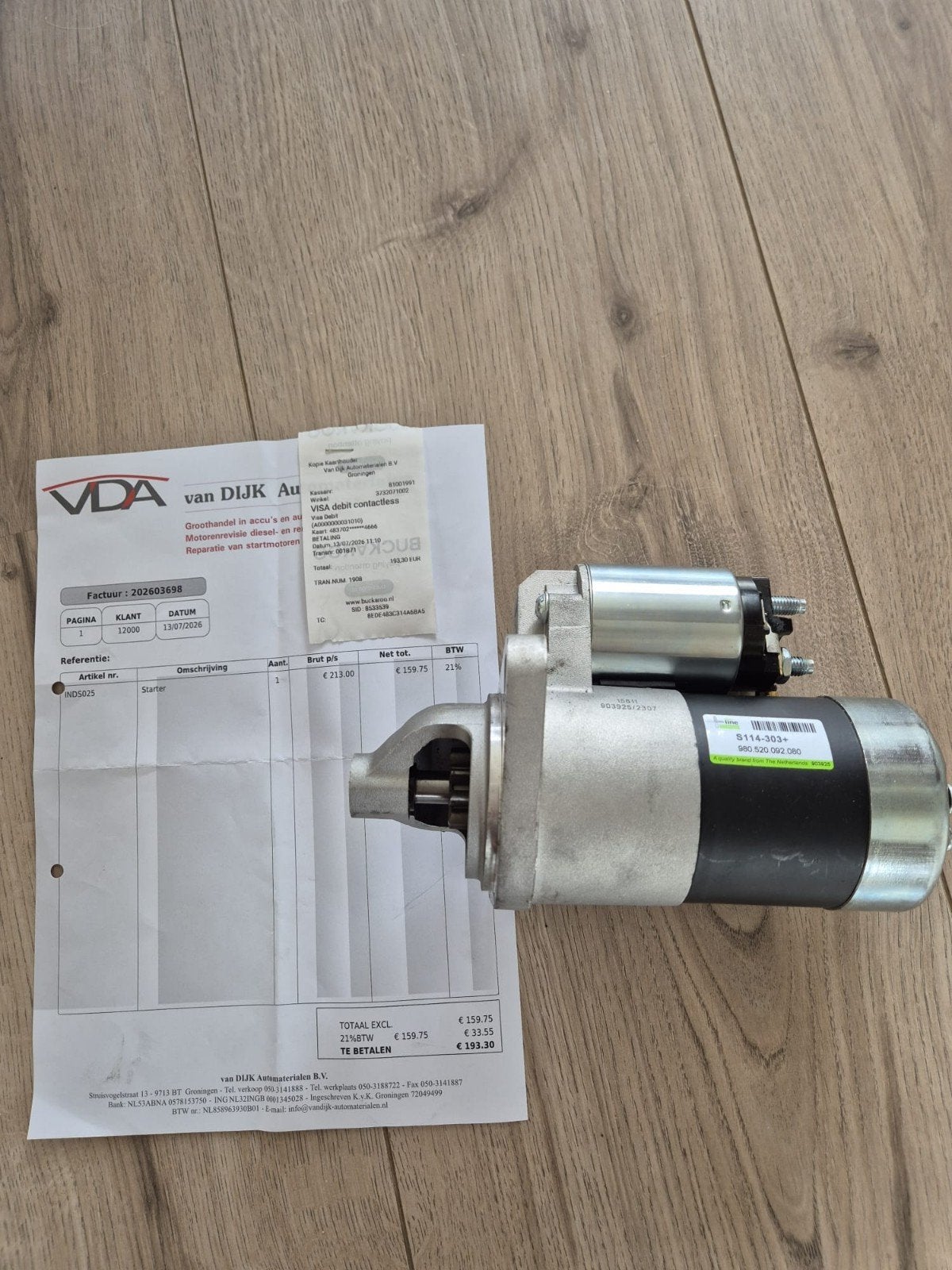Nieuwe Plus Line S114-303+ Startmotor voor diverse auto's, Ophalen of Verzenden, Nieuw, Universele onderdelen