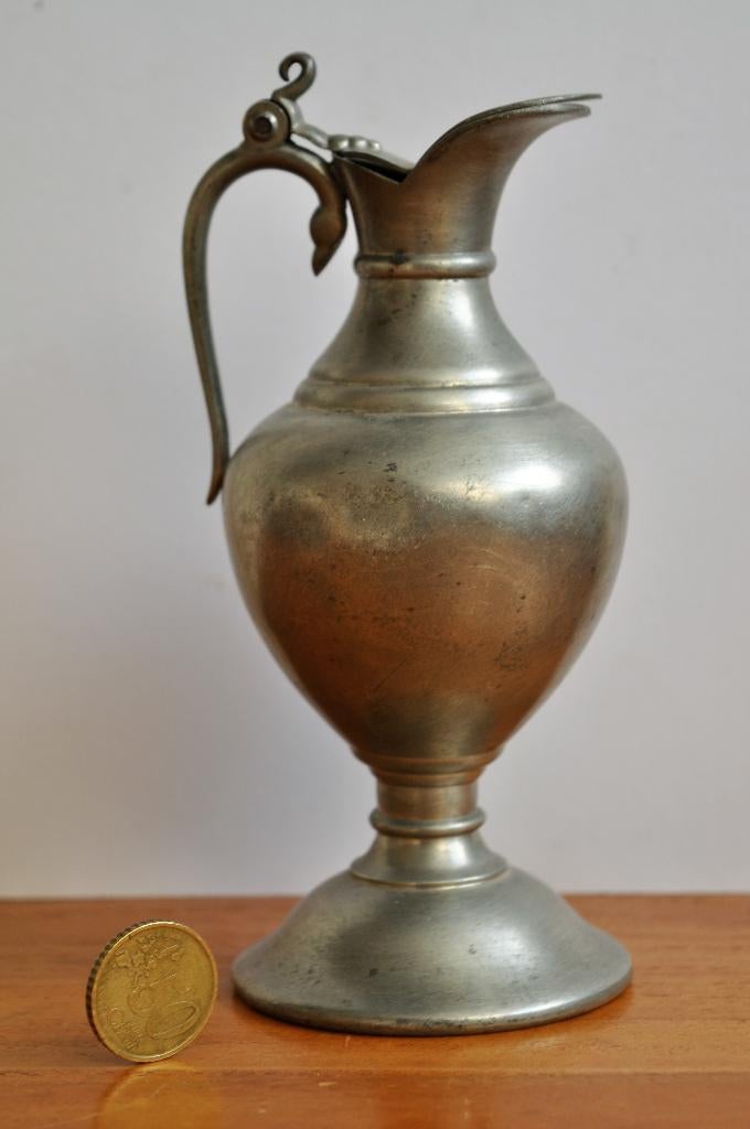 Oude Stroopkan Kan Tin Daalderop 17 cm, Antiek en Kunst, Antiek | Tin, Ophalen of Verzenden