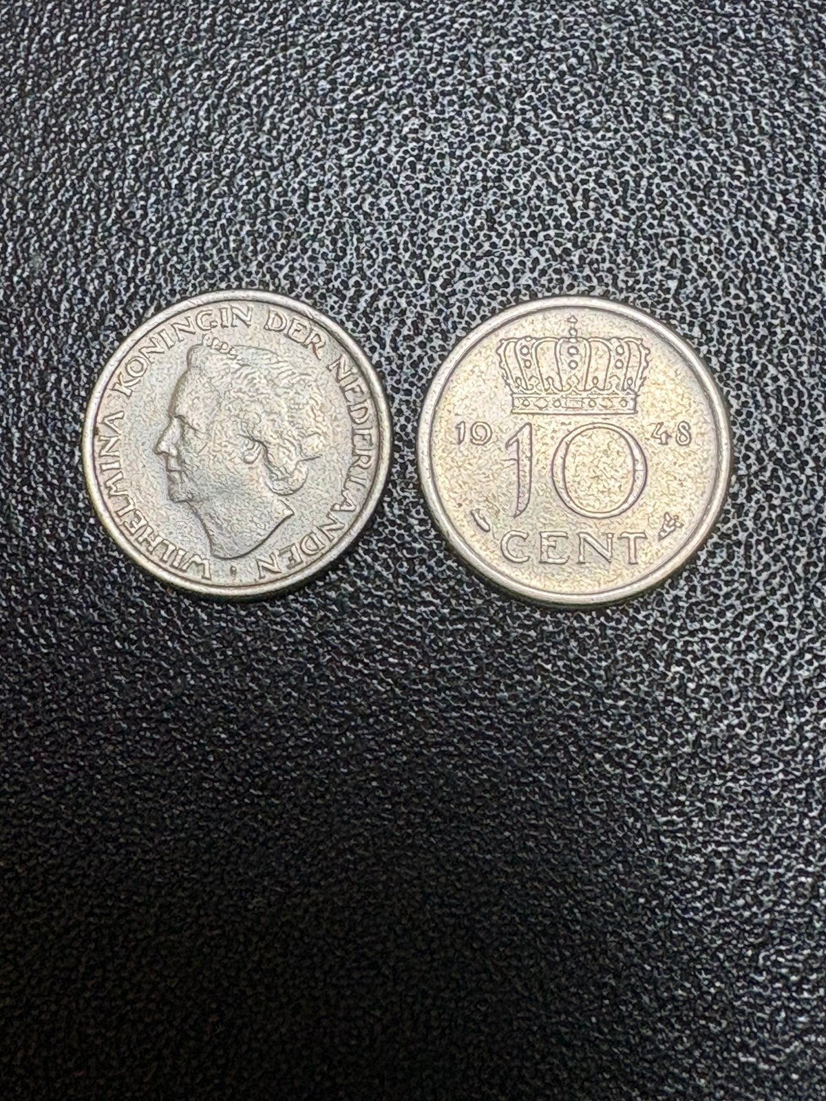 Dubbeltje wilhelmina 1948, Postzegels en Munten, Ophalen, Koningin Wilhelmina, 10 cent