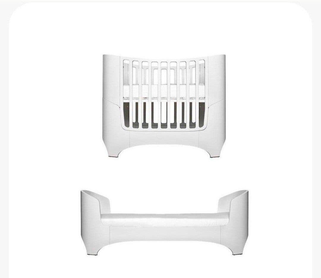 Leander meegroeibed - Gebruikt, maar in goede staat, Ophalen, Modern, Scandinavisch, Wit, 190 cm of minder