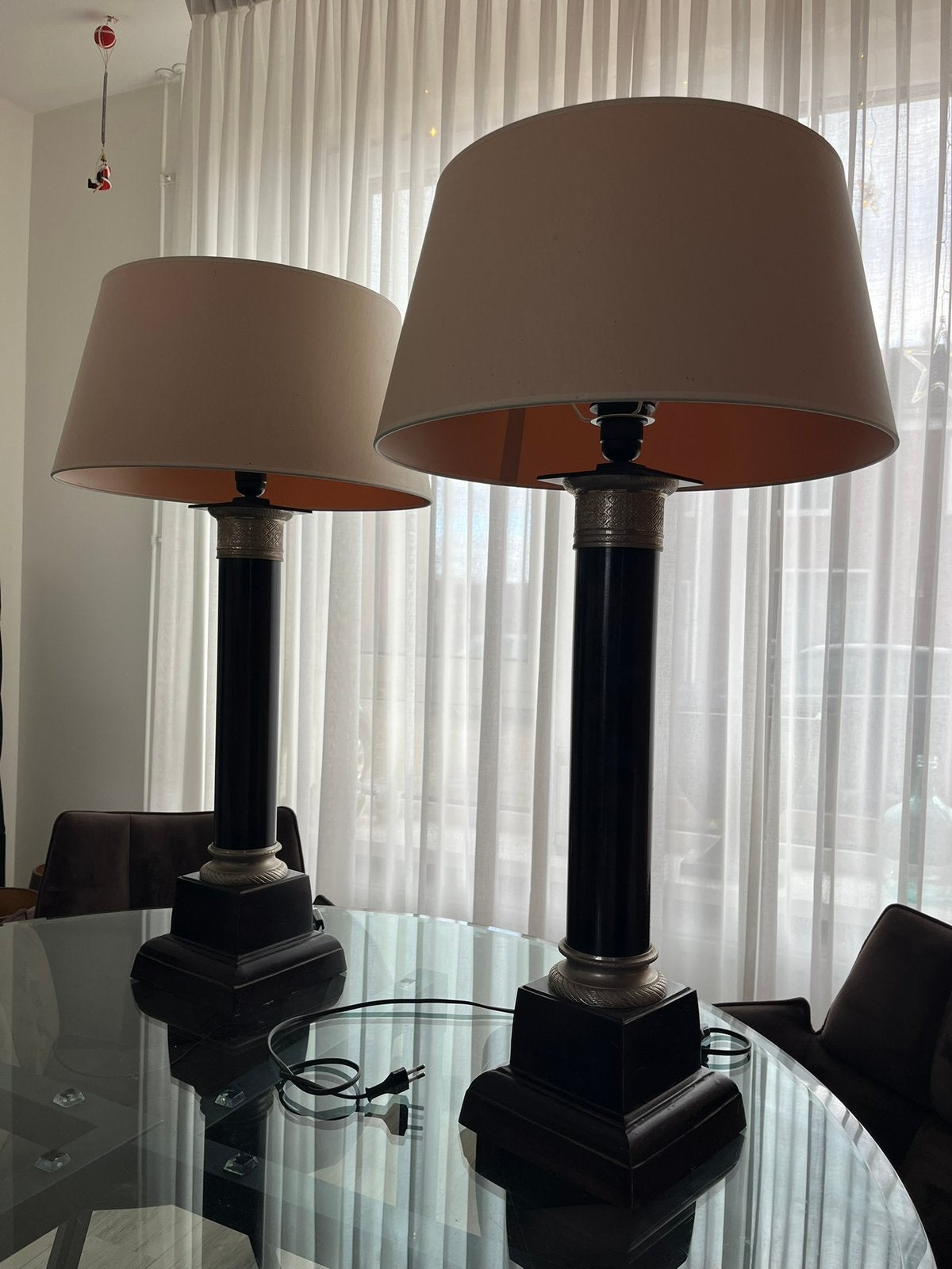 Mooie grote lampen riviera maison lookalike, Ophalen, Zo goed als nieuw, 50 tot 75 cm