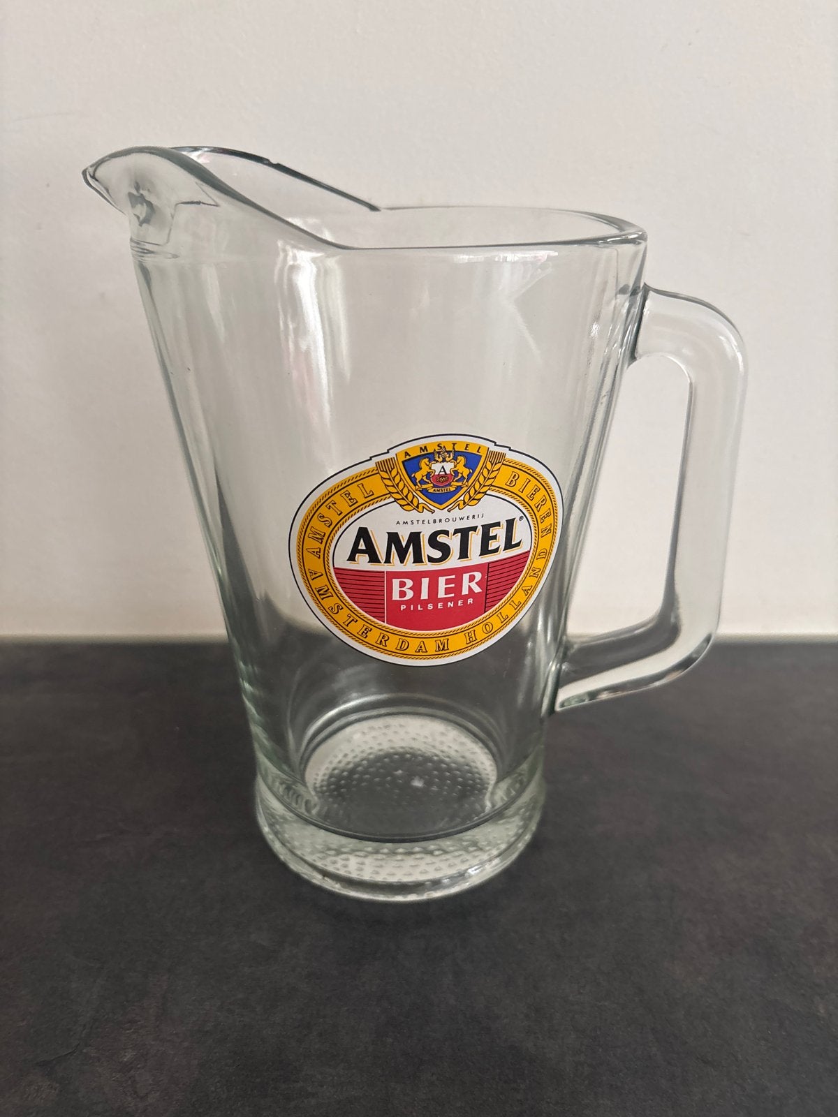 Amstel Bier Glazen Kan - Vintage Bierkan, Ophalen of Verzenden, Zo goed als nieuw