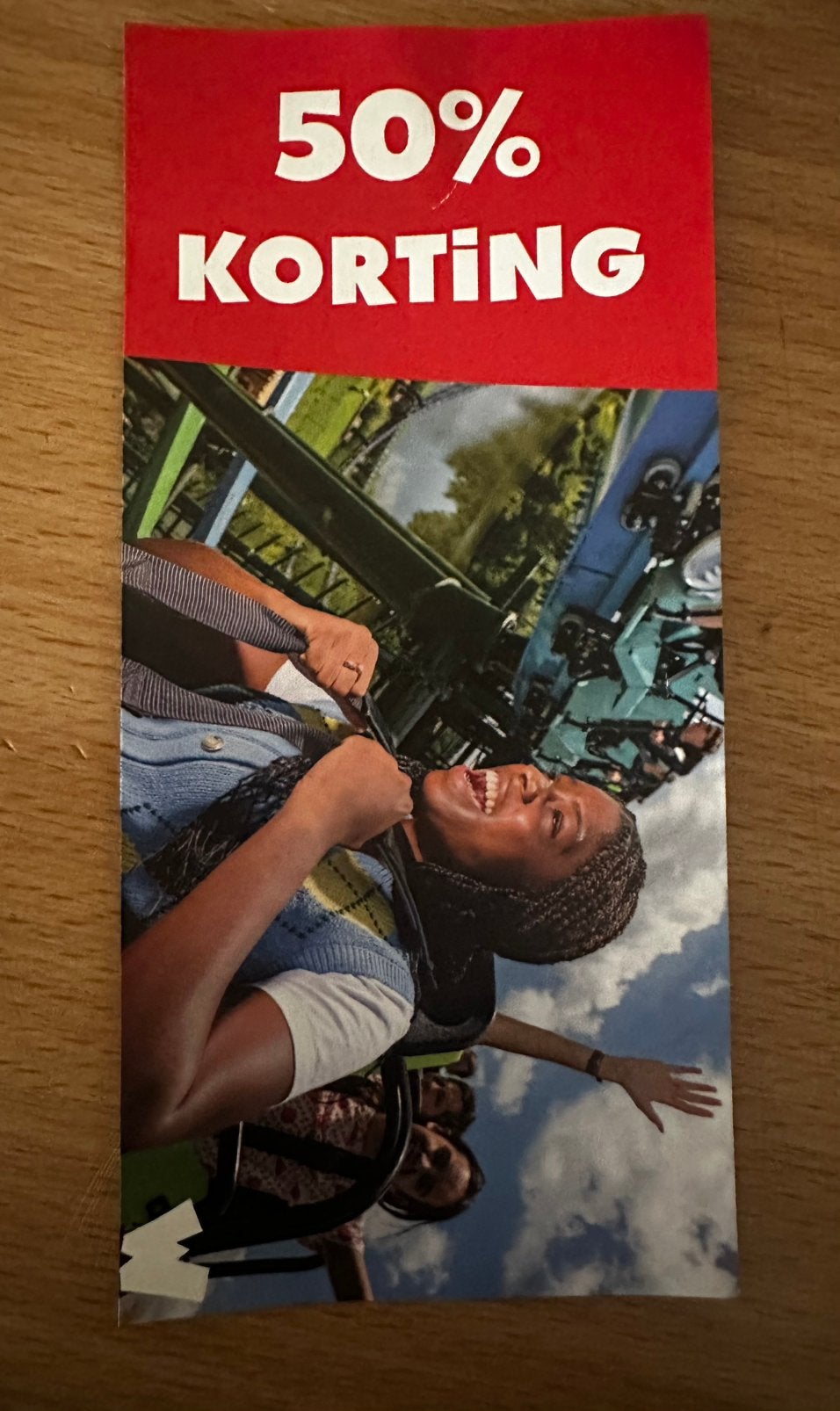 2x 50% kortingsbon Walibi Holland, Twee personen, Kortingskaart