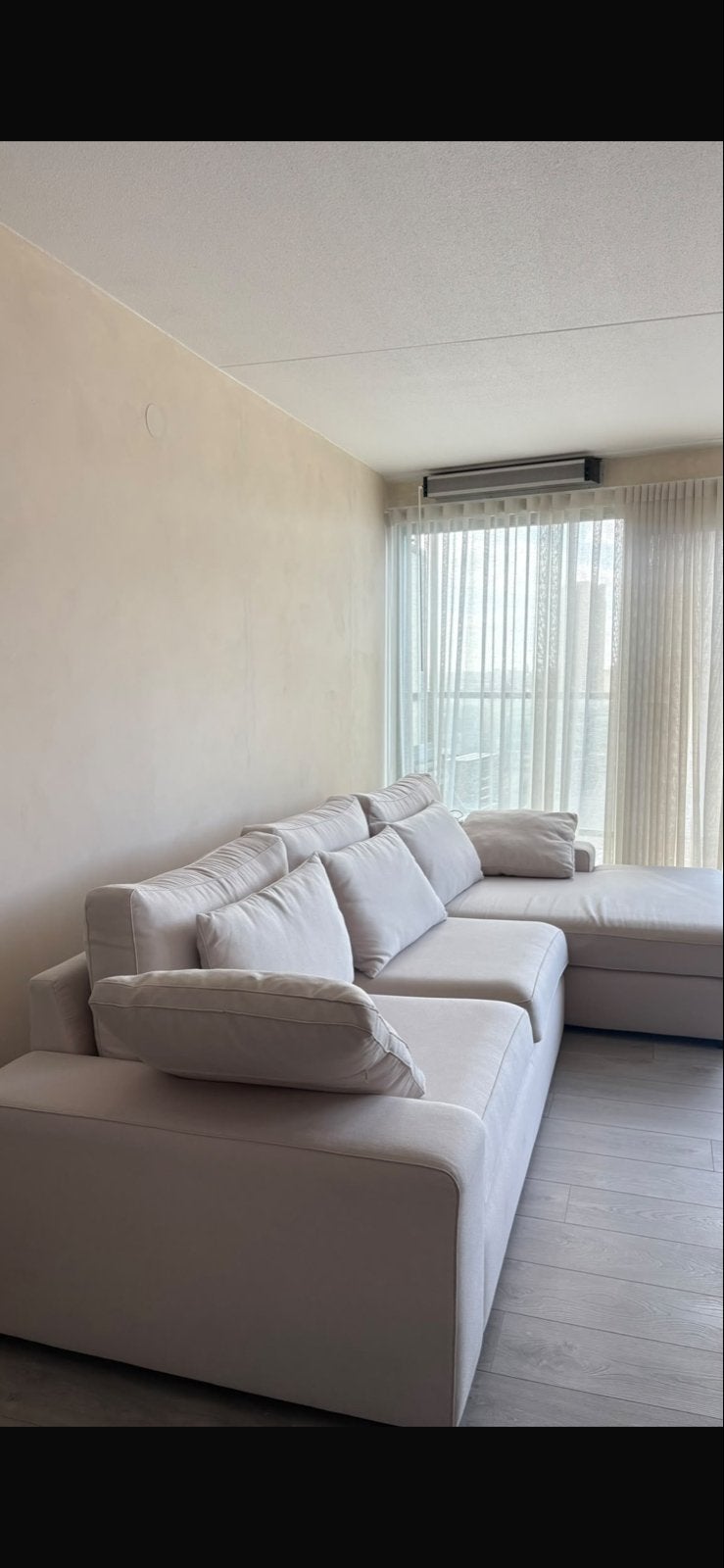 Ruime Hoekbank met Loungegedeelte - 330x165 cm, Gebruikt, Hoekbank, 300 cm of meer, Ophalen of Verzenden