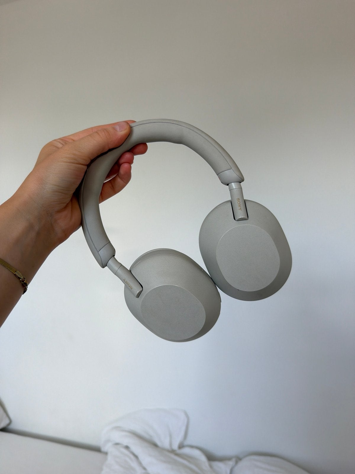 Sony WH-1000XM5 koptelefoon met Noise Cancelling, Gebruikt, Bluetooth, Ophalen of Verzenden, Grijs