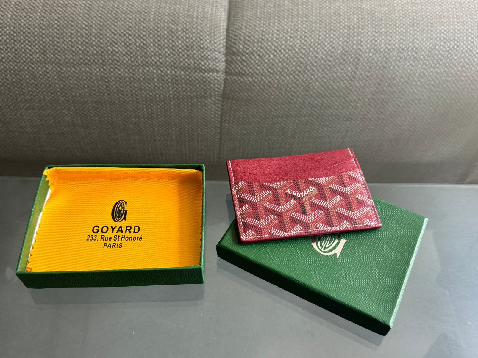 Rode goyard cardholder., Verzenden, Zo goed als nieuw, Rood