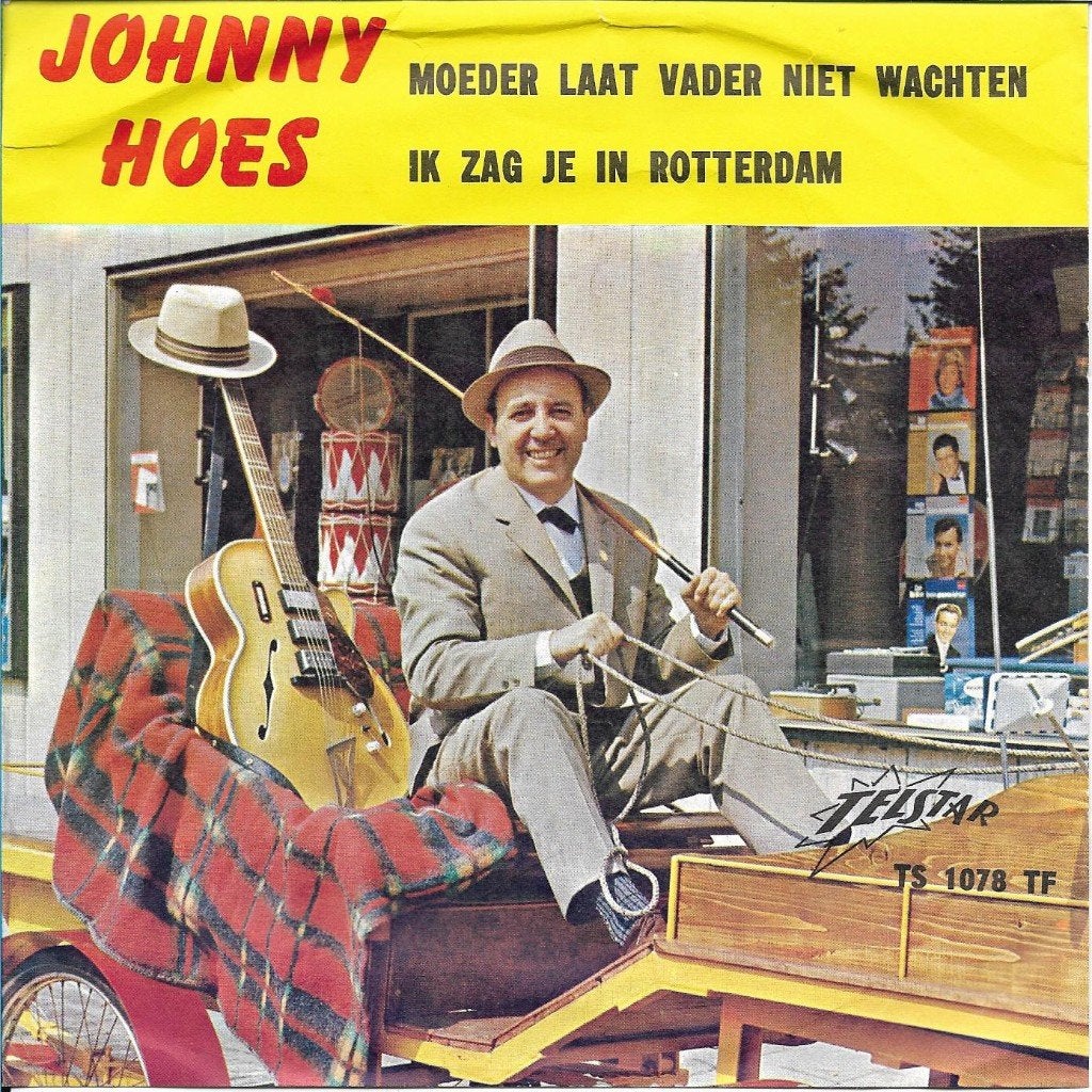 Johnny Hoes - Moeder laat vader niet wachten (Telstar), Cd's en Dvd's, Vinyl Singles, Fotohoes, Ophalen of Verzenden, Gebruikt
