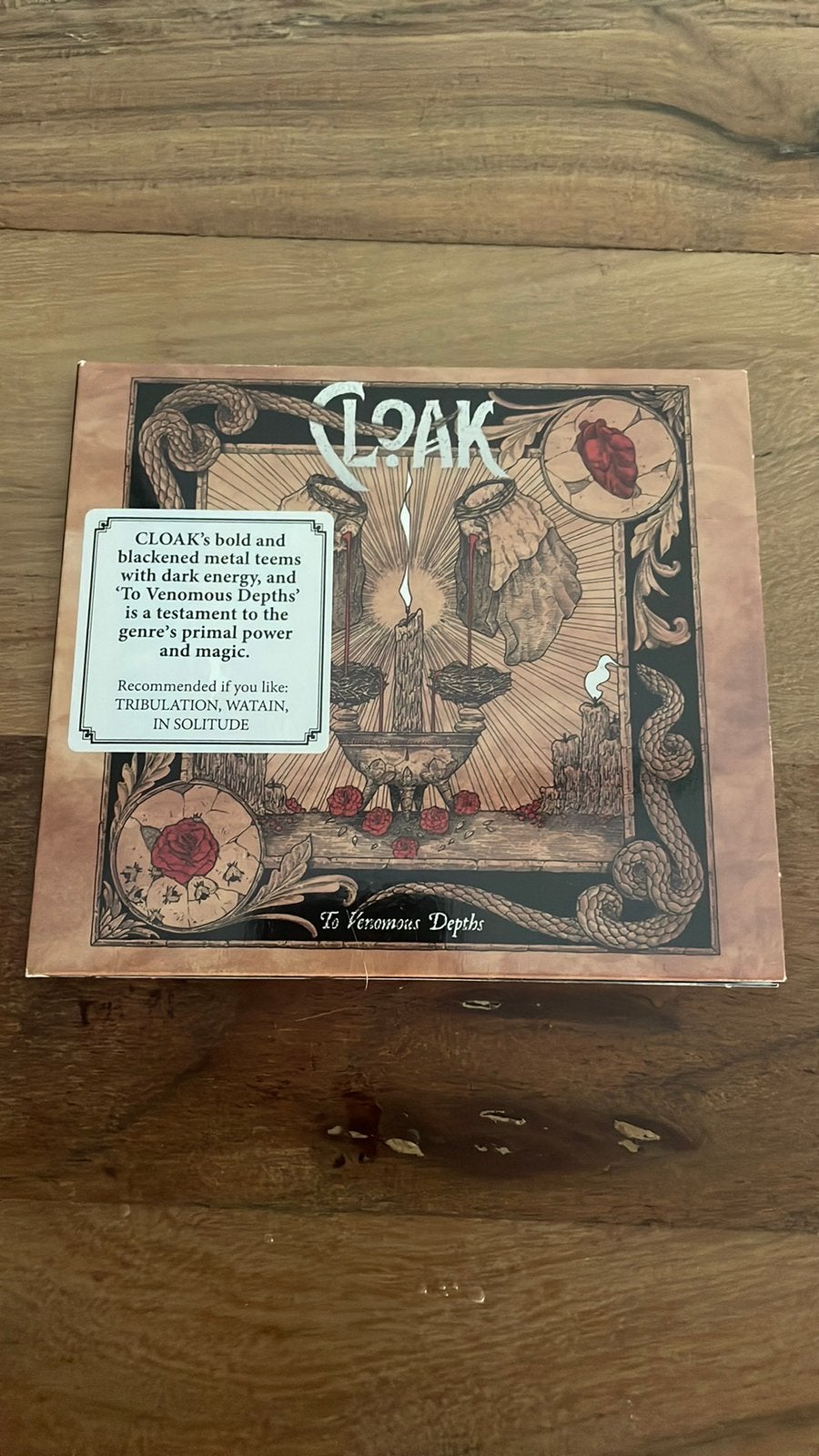 Cloak - To Venomous Depths Digipak CD, Ophalen of Verzenden, Zo goed als nieuw