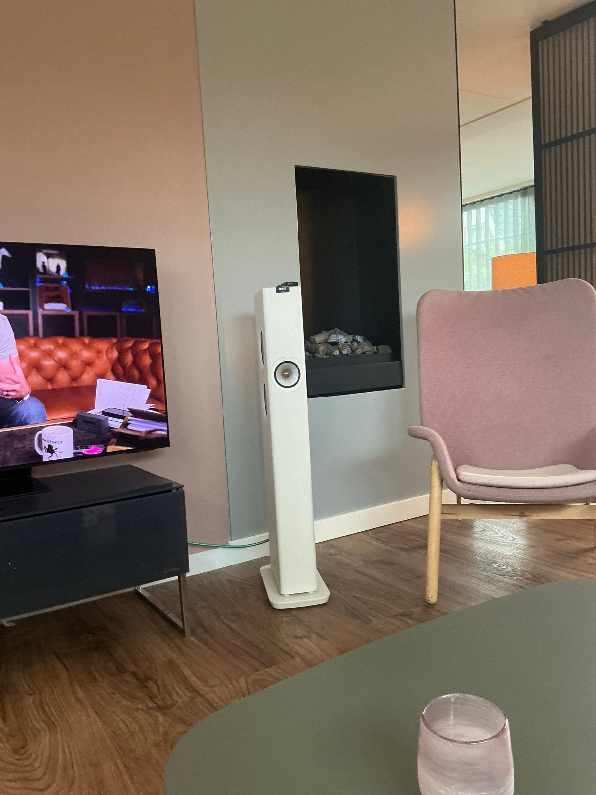 KEF LS60 Vloerstaande active Luidspreker - Wit, Audio, Tv en Foto, Vloerstaande luidspreker, Zo goed als nieuw, KEF, Basreflex