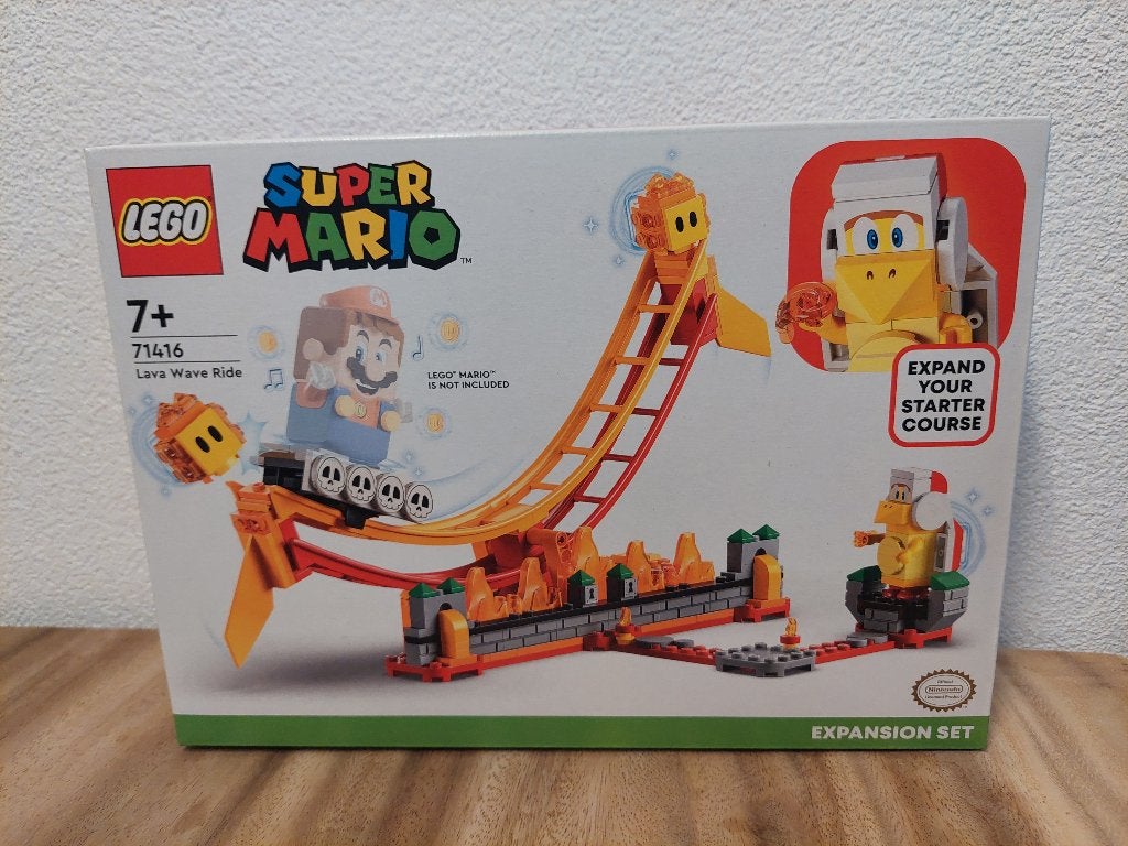 Lego Super Mario 71416 Uitbreidingsset: Rit over lavagolven, Kinderen en Baby's, Speelgoed | Duplo en Lego, Nieuw, Ophalen of Verzenden