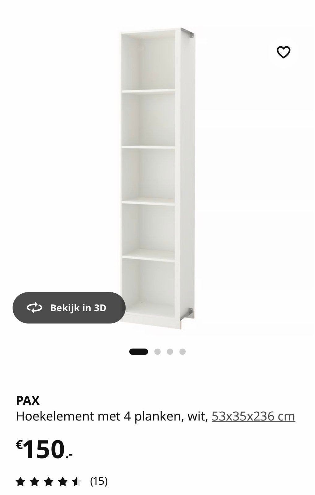 IKEA PAX Kast met planken en lades - 236 cm, Ophalen, Gebruikt, 200 cm of meer, 50 tot 100 cm