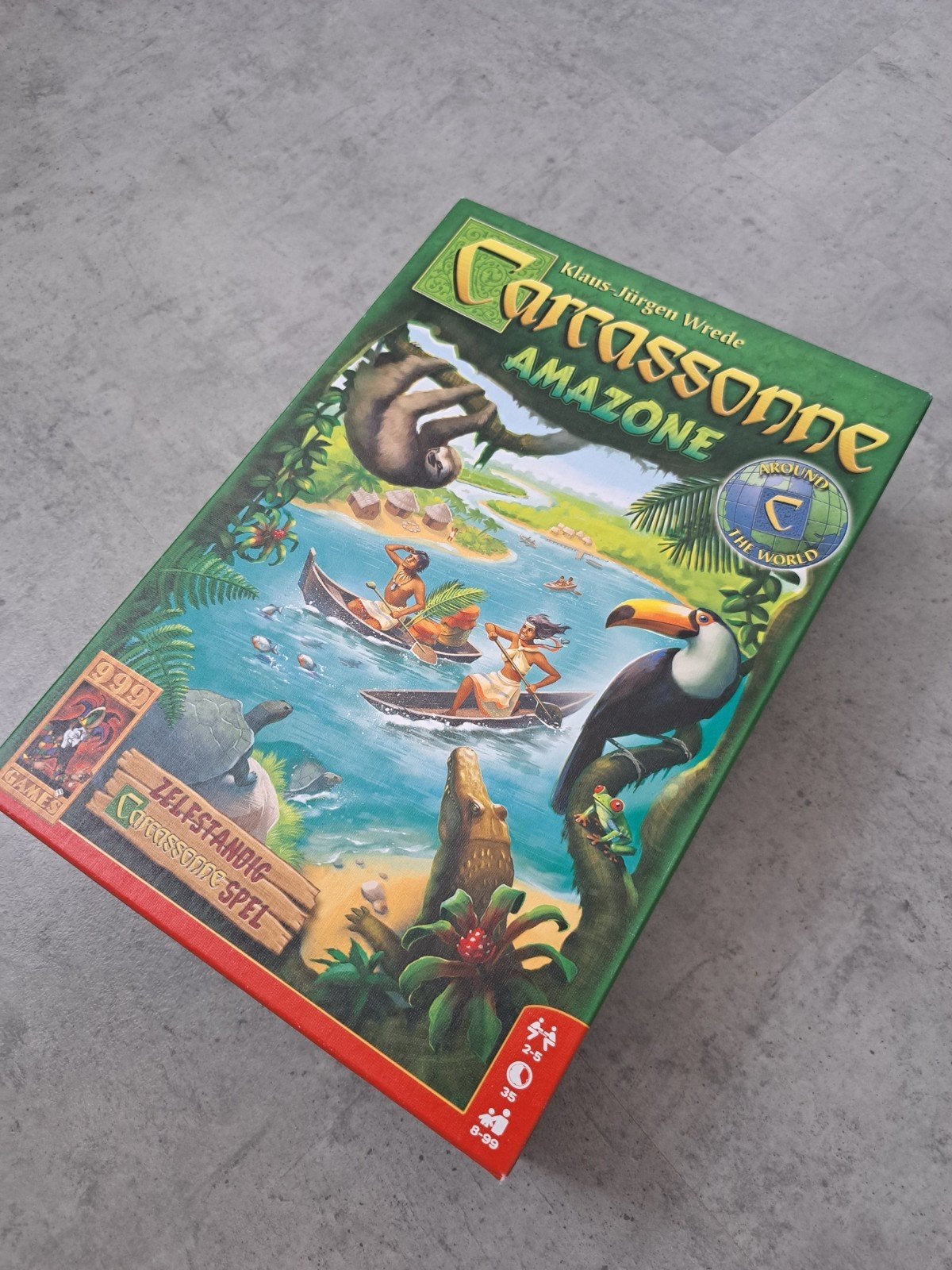 Carcassonne Amazone Bordspel - Zo goed als nieuw, Hobby en Vrije tijd, Gezelschapsspellen | Bordspellen, Een of twee spelers, Ophalen of Verzenden
