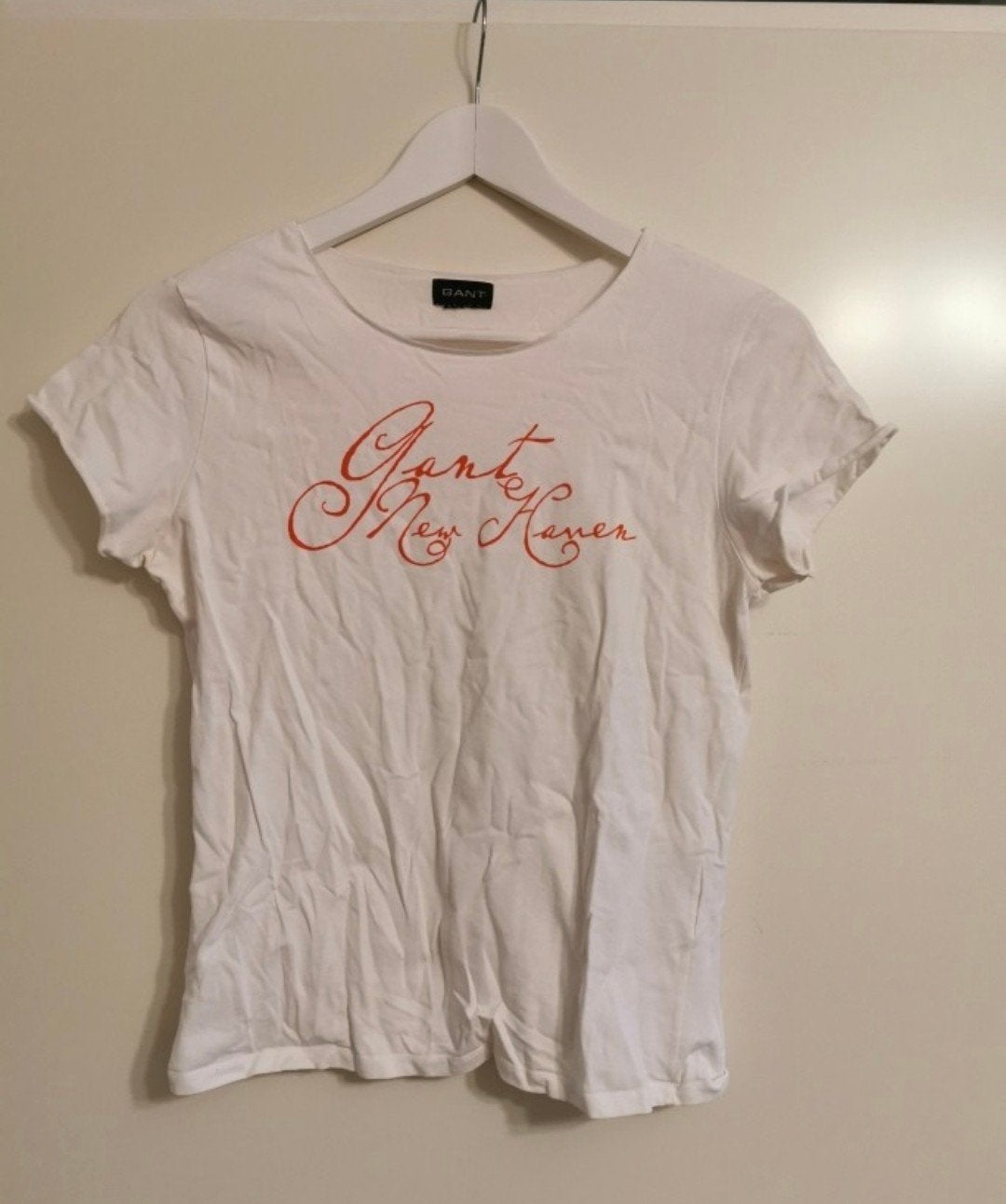Gant witte Top T-shirt Korte Mouw M ZGAN
Keurige staat. Wein, Ophalen of Verzenden, Zo goed als nieuw, Wit, Korte mouw