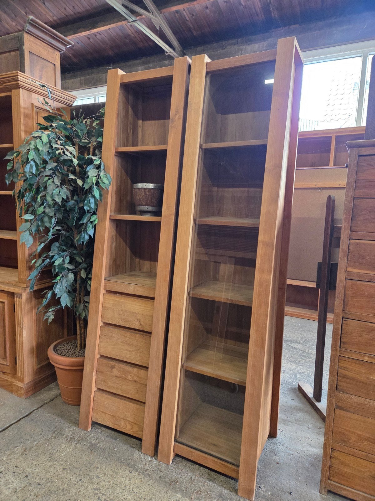 Prachtige ~ boekenkast ~ vitrinekast ~ buffetkast ~ ladekast, Ophalen, 200 cm of meer, Glas, 50 tot 100 cm