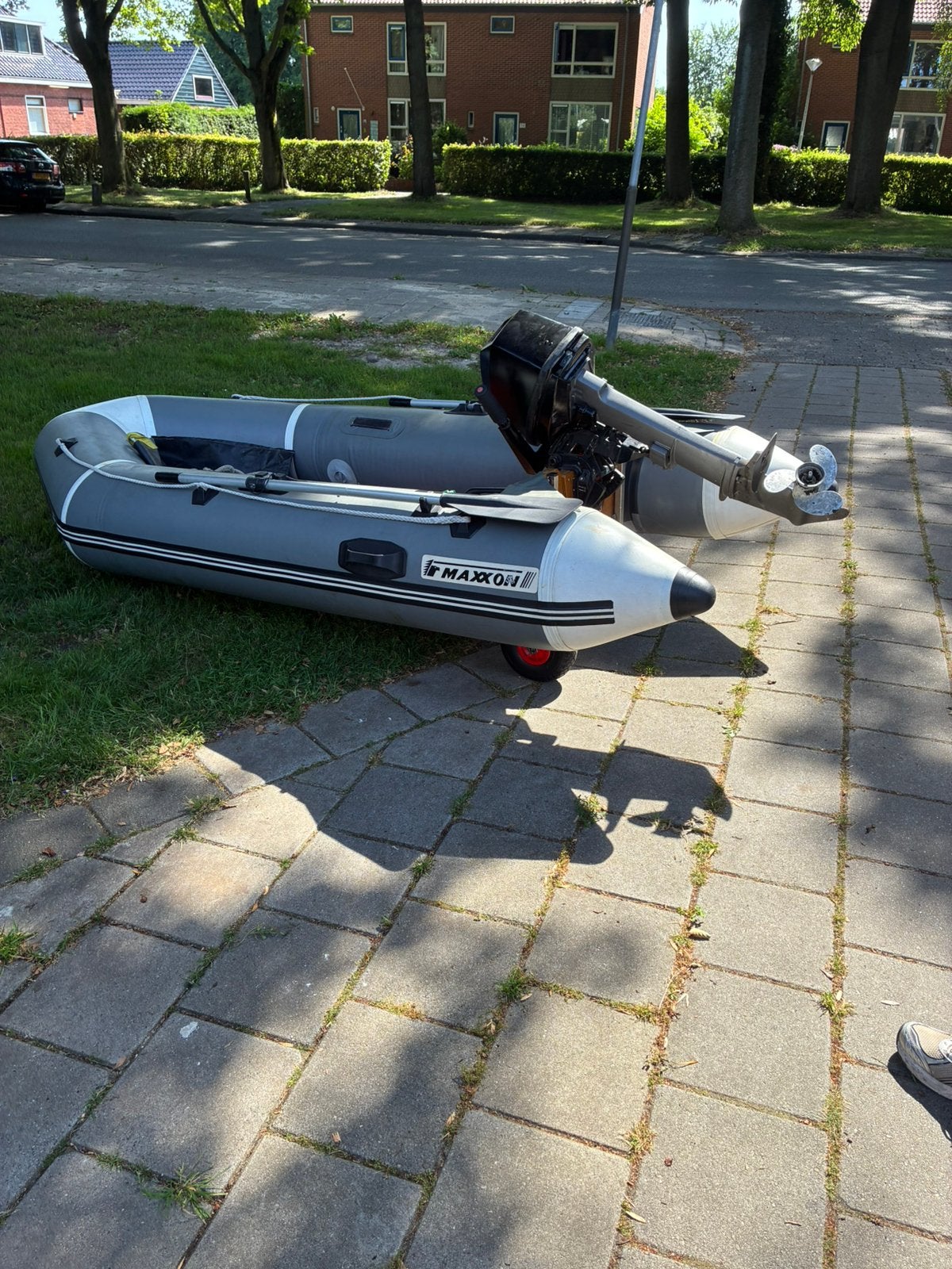 Maxxon rubberboot (lek), Watersport en Boten, Ophalen, Zo goed als nieuw, Overige typen, Motorboot