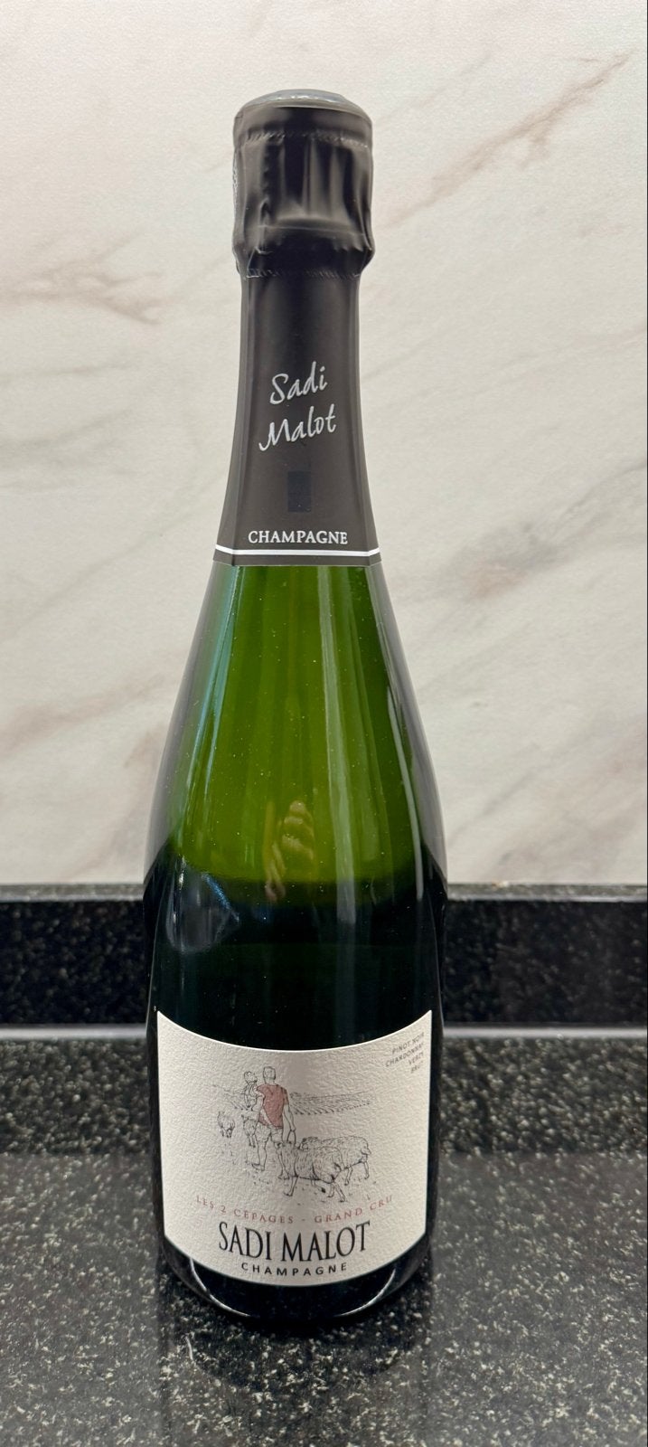 Sadi Malot Champagne Grand Cru Les 2 Cepages, Ophalen, Frankrijk, Nieuw, Champagne