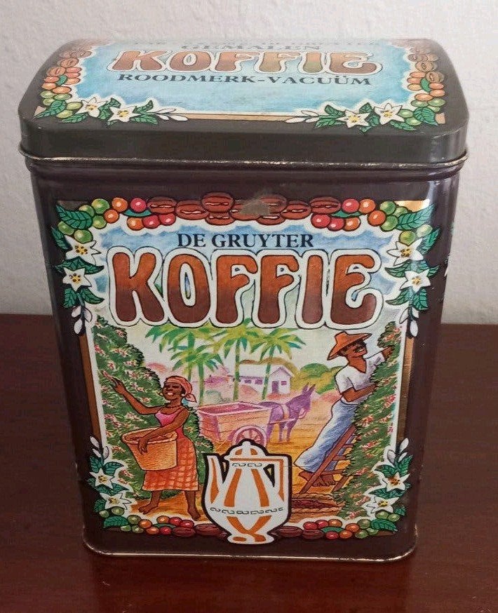 De Gruyter Koffieblik Vintage in goede staat, Verzamelen, Ophalen of Verzenden, Zo goed als nieuw, Overige
